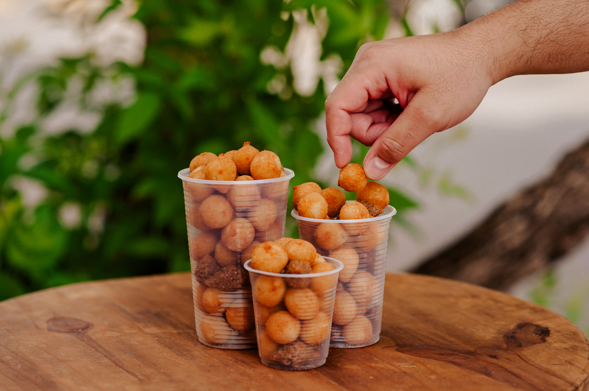 Copos com salgadinhos Mini's prontos para entrega
